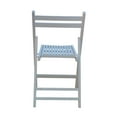 thumbnail image 6 of Solid Wood Folding Bistro Chairs, Modern Comfortable Lightweight Outdoor Dining Chairs with Slatted Seat and Open Back, Perfect for the Poolside or Balcony, Set of 4, White, 6 of 7