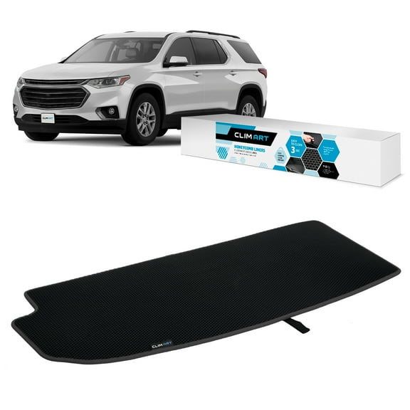 CLIM ART Cargo Liner Compatible for Traverse 2018-2023 Custom Fit Trunk Mat, with Honeycomb Dirtproof & Waterproof Technology - All-Climate, Heavy Duty, Anti-Slip Cargo Liner, Luggage - FL01118077
