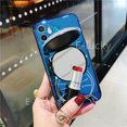 thumbnail image 3 of Carcasa IPhone 12 Pro MAX 12 Mini 11 X XR XS 6 6S 7 8 Plus Funda Nuevo Espejo De Arena Movediza Lindo Doraemon Soporte Blu-ray Pareja De Dibujos Animados IMD Teléfono Cubierta Suave, 3 of 4