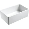 thumbnail image 2 of Sutton Place Farmhouse Fireclay 27" Kitchen Sink with Grid and Strainer in White, 2 of 8