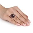 thumbnail image 5 of Everly Women's Quartz and Sapphire 14k Rose Gold Ring, 5 of 7