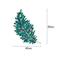 thumbnail image 5 of Hyasfey Creative Shining Rhinestones Leaves Shape Brooch Clothes Lapel Pin Shawl Hat Badge Fashion Accessories Party Jewelry Gift, 5 of 7