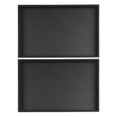 thumbnail image 2 of REGALWOVEN Set of 2 PU Leather Accessory Organizer Trays with Removable Dividers for Drawers Black Flat Tray, 2 of 7