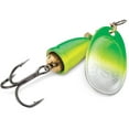 thumbnail image 2 of Blue Fox Classic Vibrax Northern Lights 06 Inline Spinner Green Chartreuse UV 5/8 oz, 2 of 2