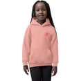 thumbnail image 2 of Vedolay Zipper Hoodies for Girls Long Sleeve Shirts Ruffle Crew Neck Sweatshirts Loose Pullover Tops,Pink 8-9 Years, 2 of 4