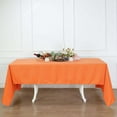 thumbnail image 2 of Efavormart Rectangle Tablecloth, 60"x126" Stain & Wrinkle Resistant Washable Table Cloth, Oblong Decorative Polyester Fabric Table Cover for Dining, Party, Wedding & Baby Shower- Orange, 2 of 8