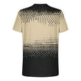thumbnail image 2 of Short Sleeve T Shirts for Men Big & Tall M-5X Pullover Crewneck T-Shirts Plus Size Casual Slim Gradient Printed Athletic Workout Tees Tops, 2 of 5