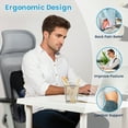 thumbnail image 4 of COMFIER Back Lumbar Support Pillow for Office, Chair Massage Pillow for Back Support,Black, 4 of 9
