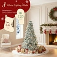 thumbnail image 5 of EDX 4.5ft Pre-lit Snow Flocked Artificial Christmas Tree, Prelighted Artificial Xmas Tree, With 347 Branch Tips, 120 Incandescent Lights & Foldable Base, For Home, Office, Party Decor, 5 of 10