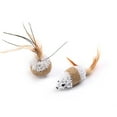 thumbnail image 4 of Hemp Rope Cat Toy Squeaky Interactive Mouse Cat Toy Chase Ball Toy for Kittens, 4 of 10