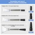thumbnail image 3 of Universal Clear Vacuum Extraction Accessory with 1-1/4&acirc;??,1-7/8&acirc;? and 2-1/2&acirc;? Adapter,Compatible with All Shop Vac Extractor,Wet Dry Vacuu, 3 of 7