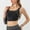 2-Black, variant on YWDJ Bras for Women Push up Back Closures Lounge Bras No Wires Sleep Bras Wide Strap Full Coverage Comfy Bras Low Support Wrap Sports Bras Padded Workout Bras Comfort Solid Bras Blue L