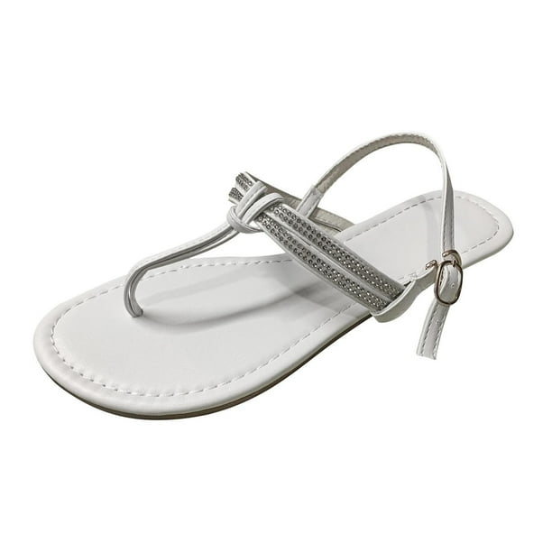 Amzcrzy Zapatos de mujer,Zapatos de mujer,Zapatillas de mujer, Sandalias romanas de suela plana para mujer, zapatos de verano, informales Sandalias Mujer Zapatillas De Casa