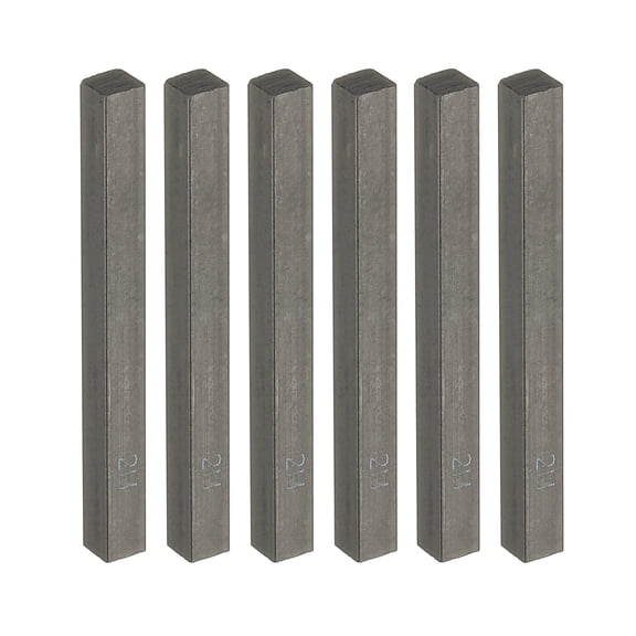 Uxcell Compressed Charcoal Sticks, 6 Pack 2H Grade Art Supplies Sketch Square Stick for Drawing, Black