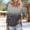 Black women square neck blouse a1, variant on Women Square Neck 3/4 Sleeve Casual Blouse Solid Color Tops Gradient Tee Shirts Spring Summer Fashion Tunic Shirts Everyday Wear, Black 3XL