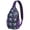 Cute Unicorn a, variant on Howling Wolf Sling Backpack, Majestic Lone Wolf and Moonlight Print Crossbody Bag, Tribal Forest Night Sky Design for Nature Lovers Hiking Travel
