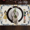 thumbnail image 2 of Dalrosia Merry Christmas The Nutcracker Placemats Set of 4 Christmas Table Mats Winter Table Decorations 12x18 Inch, 2 of 4