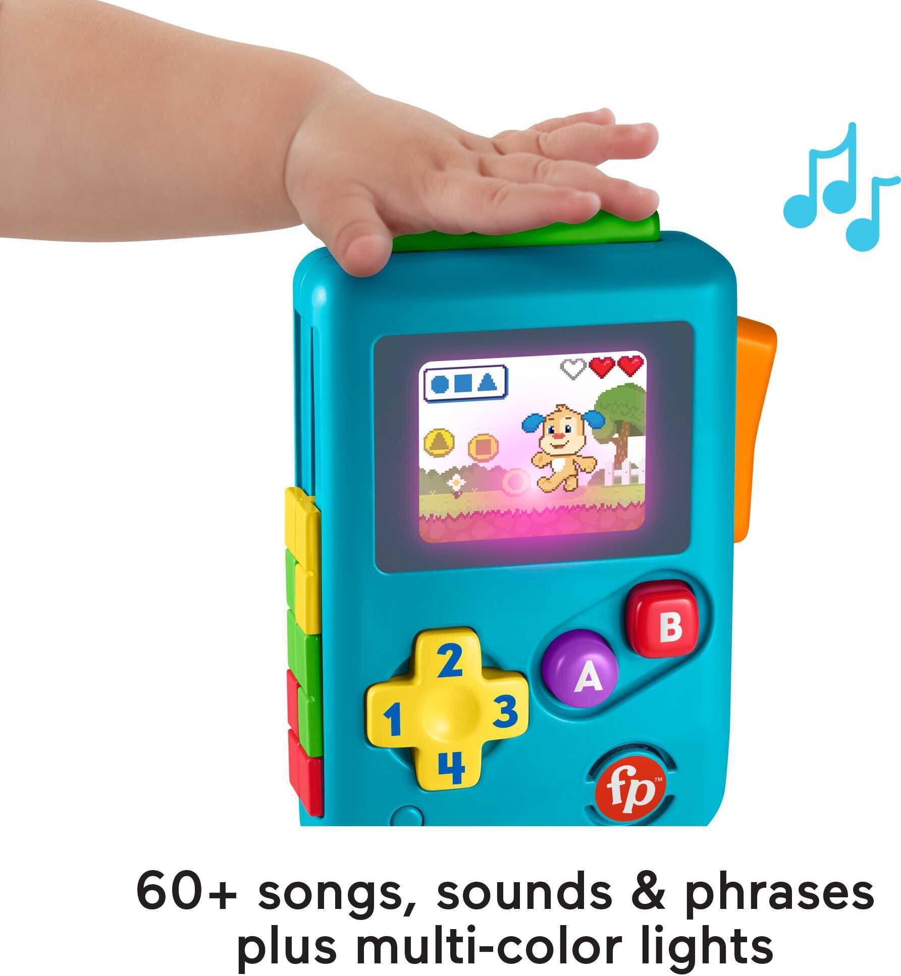 Fisher-Price Laugh & Learn Lil’ Gamer Pretend Video Game Learning Toy for Infants & Toddlers