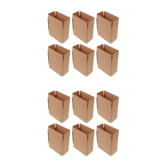 Masteelf 40 Pcs Corrugated Brown Box Containers with Kraft Finish