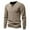 Khaki, variant on Sweatshirts for Men, Mens Solid Color Half Button Pullover Long Sleeve Crewneck Casual Fashion Top