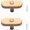 Single Hole, variant on Gamvdout Cabinet Knobs 2Pcs Beech Solid Wood Original Color Cabinet Door Wardrobe Cabinet Drawer Wooden Handle Brass 128Mm