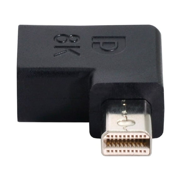 FVH Angled Mini DisplayPort 1.4 Male to Mini DP Female 8K 60hz Adapter Ultra-HD UHD 4K 144hz 7680*4320 for Video PC Laptop Monitor