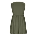 thumbnail image 4 of OSOLU Solid Color Tank Dresses For Women 2025 Sleeveless Bodycon Mini Dress Casual Smocked A-Line Trendy Dress Fashionable Sundress Dresses For Women 2025 Elegant Classy, 4 of 5