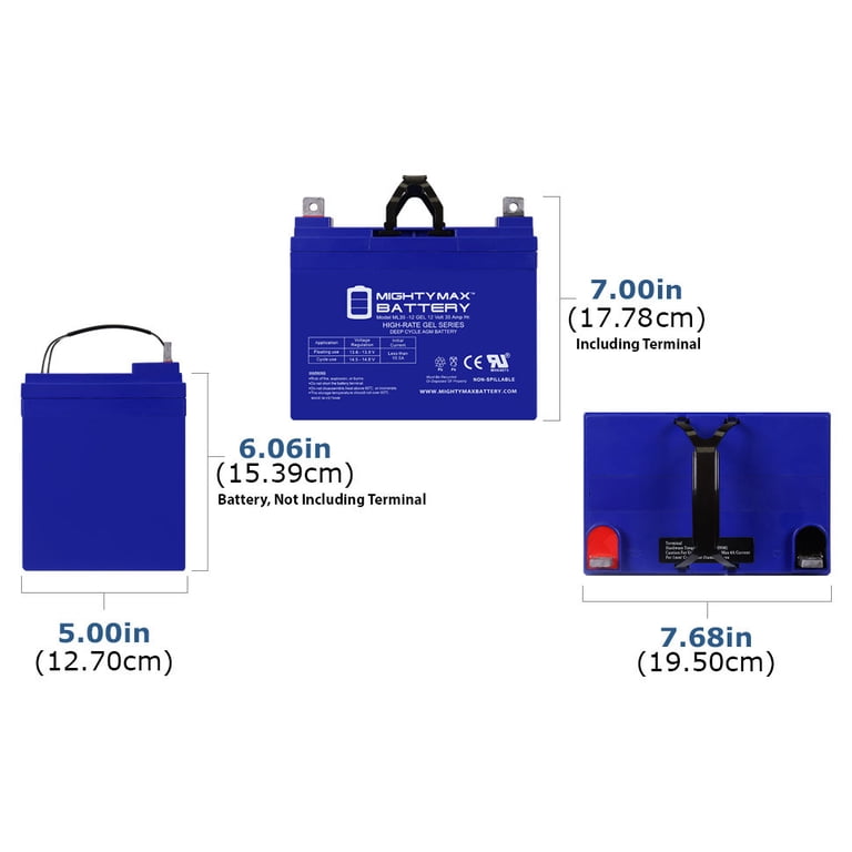 12V 35AH GEL NB Replacement Battery Compatible with C&D