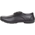 thumbnail image 5 of ABSOLUTE FOOTWEAR Mens Boys Slip On Lace Up Faux Leather Formal School Work Wedding Shoes - Black - US 7, 5 of 7