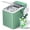 Green, variant on EUHOMY Countertop Ice Maker with Handle, 26 lbs/Day Portable Ice Machine, 9 Bullet Cubes in 6 Minutes, 2 Ice Sizes, Self-Cleaning, 1.1L Water Tank, Green