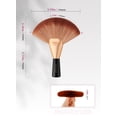 thumbnail image 4 of docolor Large Fan Brush – Multi-Use for Finishing Powder, Highlighter, Blush, Bronzer & Spray Tan – Professional Face & Body Makeup Brush, 4 of 11