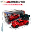 thumbnail image 2 of Hyper Drive: RC Smoke Screen Racer - Red - Light-Up Remote Control Car, Spraying Vapor Mist, Toy Vehicle Performs Stunts & Tricks, 2.4 GHz, Kids 5+, 2 of 8