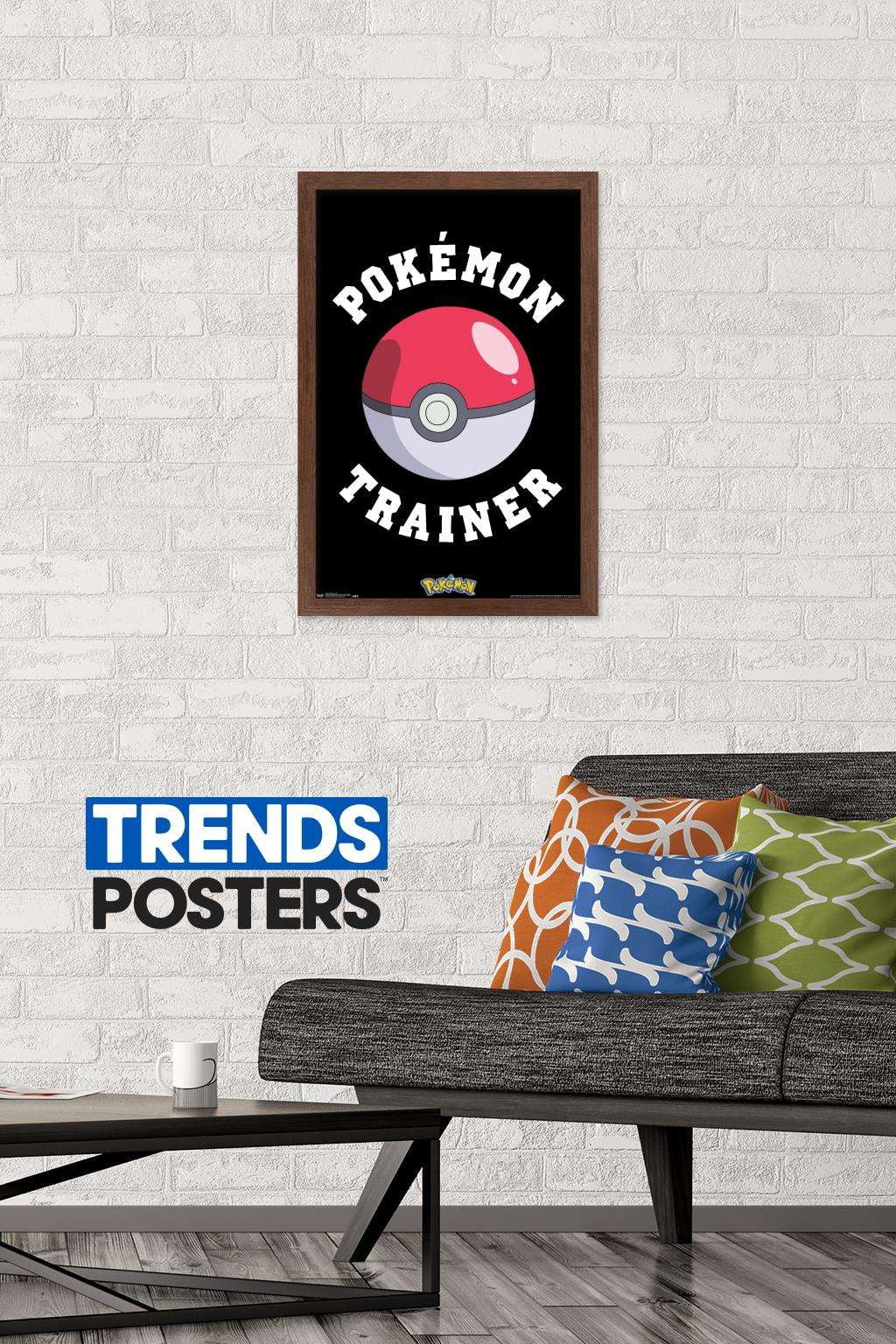 Pokemon - Trainer Wall Poster, 14.725" x 22.375", Framed