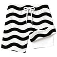 thumbnail image 3 of MEZZALL Children Boys Swimming Bottoms Swimwear Layer Swim Trunks With Wave Print And Pockets For Youth Lightweight Beach Shorts Fashionable Swimwear, 3 of 3