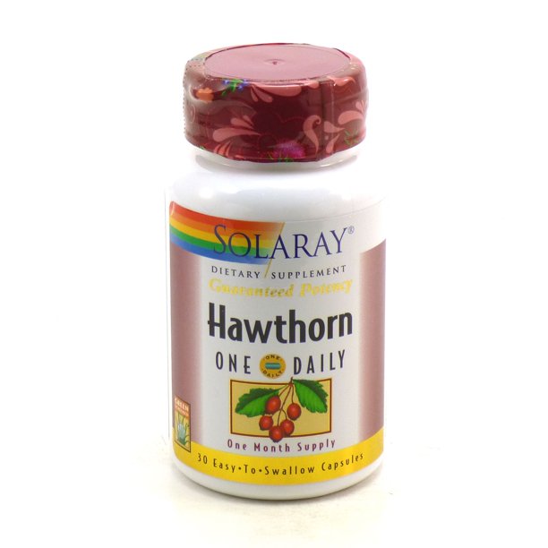 Solaray One Daily Hawthorn Extract 600 mg Capsules, 30 Ct
