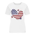 thumbnail image 5 of Hauts d'Été Grande Taille pour Femmes T-Shirts Graphiques Cœur Col Rond Manches Courtes Chemises Décontractées Amples Blouses Cadeaux pour Femmes, 5 of 5