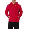 thumbnail image 1 of INSPIRE CHIC Men's Plush Lined Pullover Hoodie Sweatshirts with Pocket S Red, 1 of 6