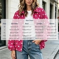thumbnail image 3 of Tqcoqu Women's Polka Dot Zip Up Jacket, Lapel Collar Bubble Sleeve Loose Lightweight Windbreaker Casual Outerwear,Women's,Size M-XXXL, 3 of 8