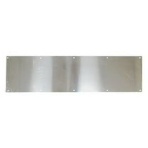 8" X 34" Satin Silver Aluminum Kick Plate
