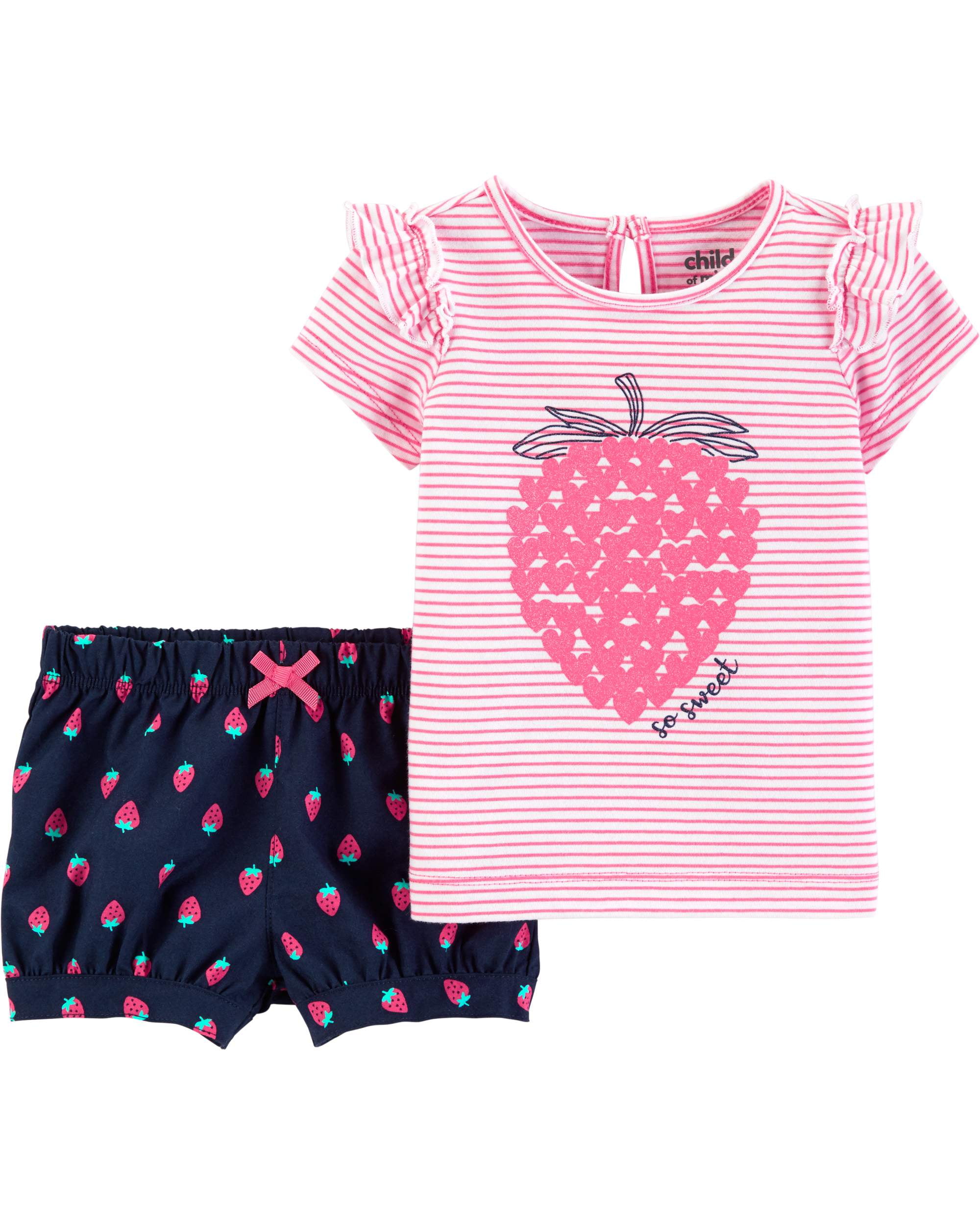 baby girl shorts and top set