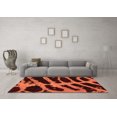 thumbnail image 3 of Ahgly Company Indoor Rectangle Abstract Orange Modern Area Rugs, 7' x 10', 3 of 4
