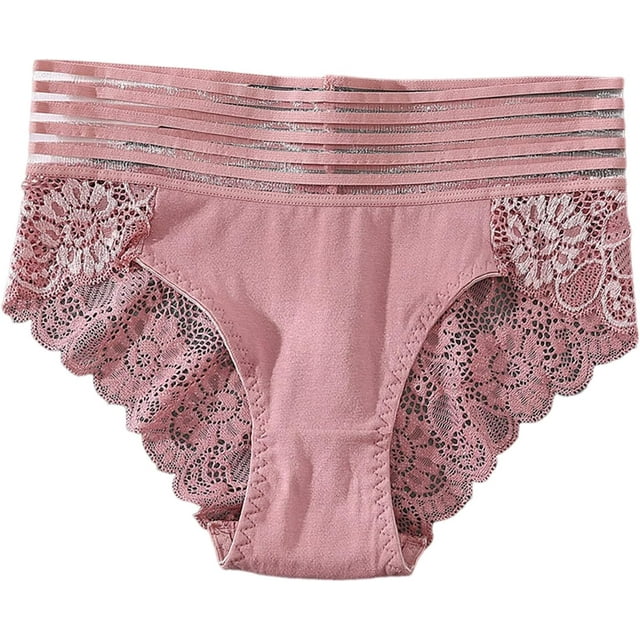 HUGFEGWE Culottes Hipster Extensibles Douces pour Femmes, Taille Haute, sous-Vêtements en Dentelle CJB91-82499