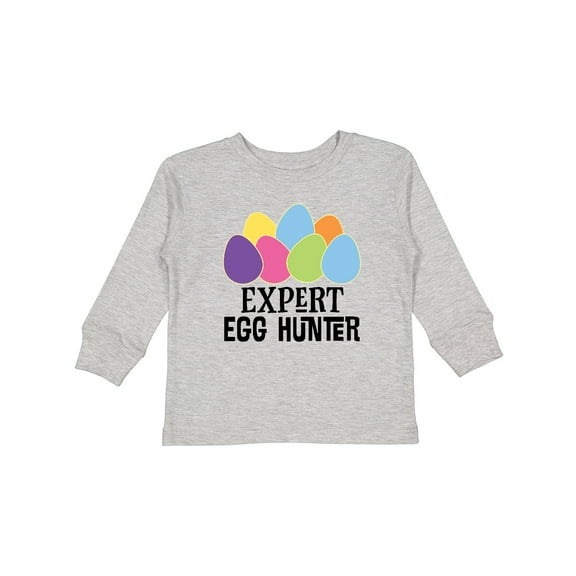 Inktastic Easter Egg Hunt Boys or Girls Long Sleeve Toddler T-Shirt