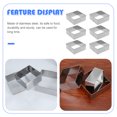 thumbnail image 6 of 6 Pcs Cake Print Thanksgiving Molds Stencils Metal Pastry Biscuits Baking Stainless Steel Wonton Wrappers, 6 of 6