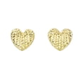 thumbnail image 2 of JewelStop 14K Yellow Gold Puff Heart Post Earrings - 10 x 10 mm, 1.8gr., 2 of 3
