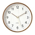 thumbnail image 1 of Outdoor Indoor Clock Silent Non Ticking Decorative Wall Clock, Wood Frame, 1 of 6