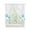 Aqua, variant on Blue Aqua Flower Swag Valances for Windows, White Floral Plant Herb Botanical Rod Pocket Sheer Valances for Large Windows, Swag Toppers Light Filtering for Kitchen Living Room 2 Panels 36''x63''