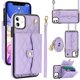 thumbnail image 1 of iPhone 11 RFID Para Que Bloquea la Funda Protectora para Billetera, Tapa Magnética con Ranuras para Múltiples Tarjetas, Bolsillo con Correa para el Hombro Desmontable y Correa para la Muñeca,, 1 of 7