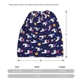 thumbnail image 3 of Vsdgher Lama in Space Slouchy Beanie Hat for Men/Women, Skull Cap Chemo Cap Night Sleeping Cap, 3 of 8