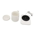 thumbnail image 1 of Beverage Warmer, Temperature Memory Function Coffee Mug Electric Warmer With Ceramic Cup For Office Black,White, 1 of 8